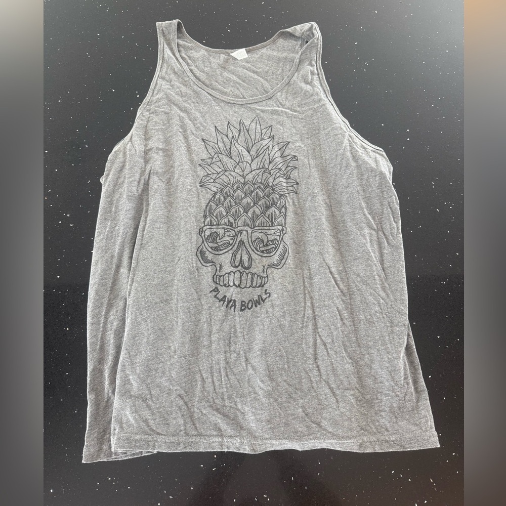 Playa Bowls Pineapple Skull Sleeveless Top
